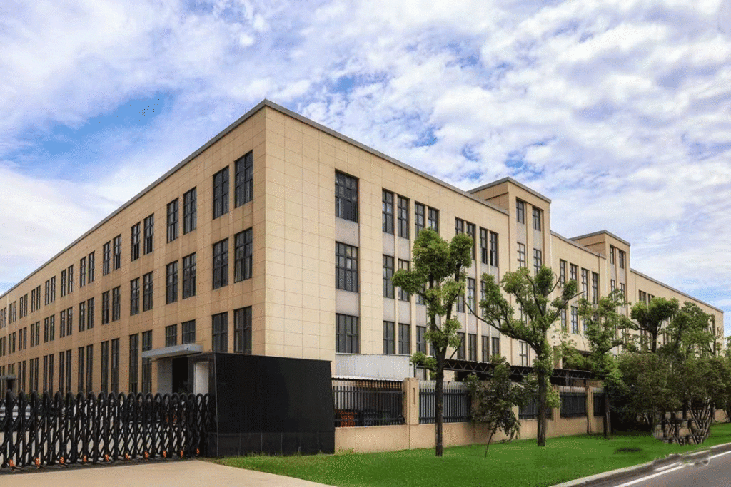 A photo of the company's main gate in the company introduction